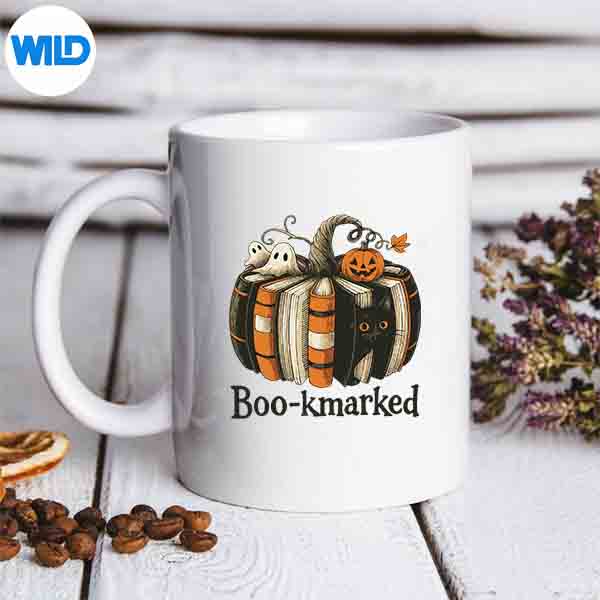 FunFallBookLoverCuteTeacherStudentHalloweenmug