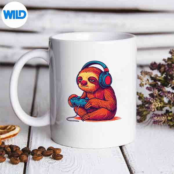 GamerSlothVintagemug