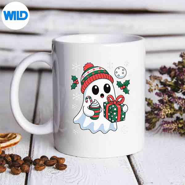 Ghost Christmas Santa Spooky Christmas SVG Cut File 7 GhostChristmasSantaSpookyChristmasmug