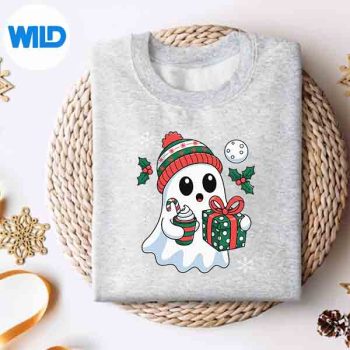Ghost Christmas Santa Spooky Christmas SVG Cut File 4 GhostChristmasSantaSpookyChristmassweater