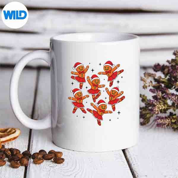 Gingerbread Ballerinas Ballet Dancers Christmas Girls SVG PNG Digital Design 6 GingerbreadBallerinasBalletDancersChristmasGirlsmug