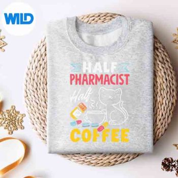 Half Pharmacist Half Coffee Pharmacist Coffee Lover Silhouette SVG PNG Cut File 4 HalfPharmacistHalfCoffeePharmacistCoffeeLoversweater