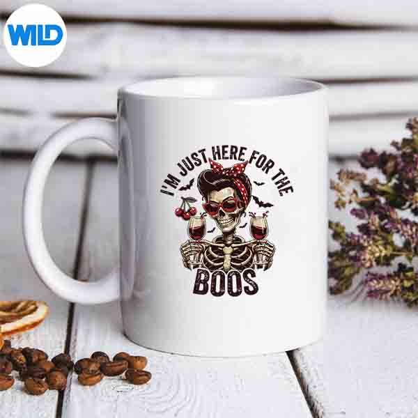 Halloween Im Just Here For The Boos Wine Skeleton SVG PNG 6 HalloweenImJustHereForTheBoosWineSkeletonmug