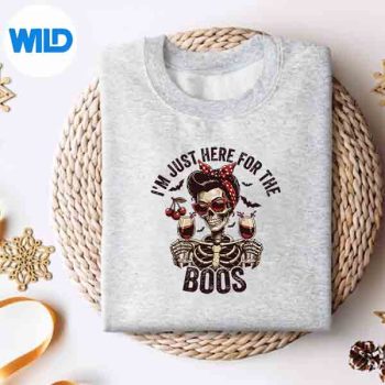 Halloween Im Just Here For The Boos Wine Skeleton SVG PNG 4 HalloweenImJustHereForTheBoosWineSkeletonsweater