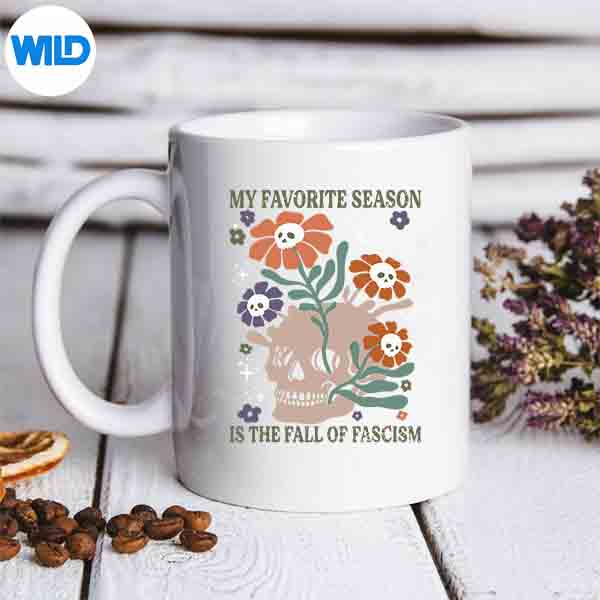 HalloweenRetroMyFavoriteSeasonIsTheFallOfFascismmug