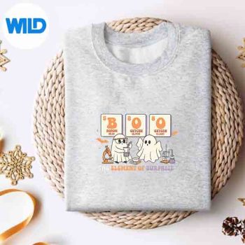 HalloweenScienceTeacherBooGhostTheElementOfSurprisesweater