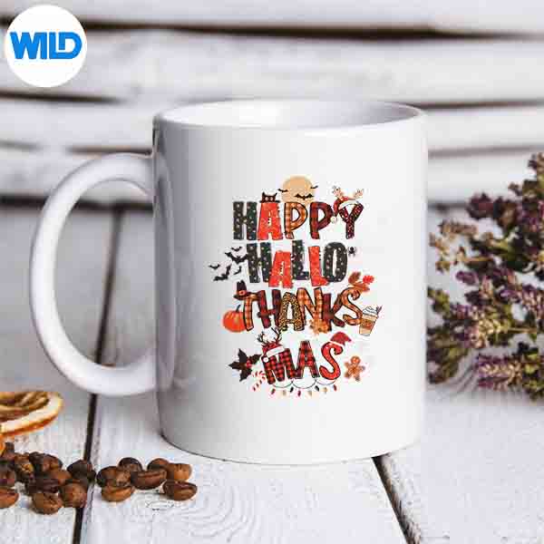 HappyHallothanksmasHalloweenThanksgivingChristmasPjsmug