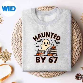 HauntedBy67TeacherGhostPumpkinHalloweenCostumesweater