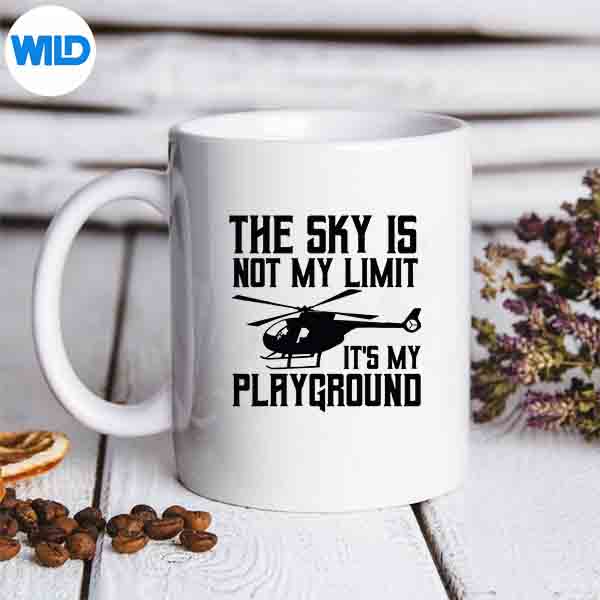 HelicopterPilotArtForFlyingHelicoptermug