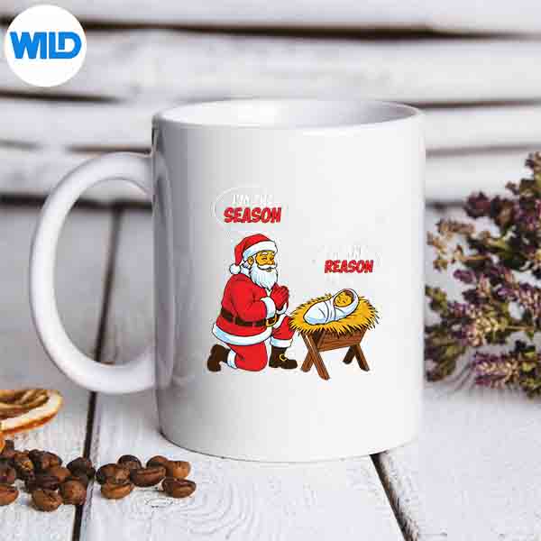 ImTheSeasonSantaImTheReasonJesusChristmasmug