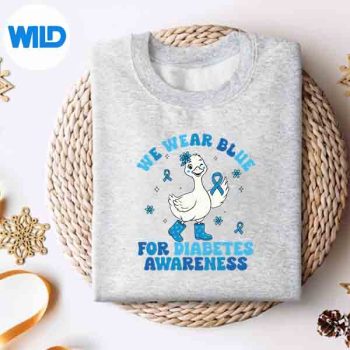 InNovemberWeWearBlueDiabetesAwarenessBlueRibbonsweater