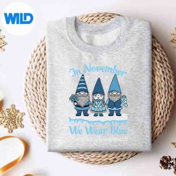In November We Wear Blue Gnomes Diabetes Awareness Pride Silhouette SVG PNG 4 InNovemberWeWearBlueGnomesDiabetesAwarenessPridesweater