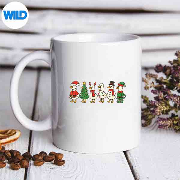 Just A Jolly Goose Christmas For Womans SVG PNG Cut File