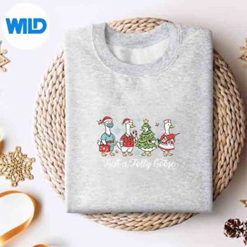 Just A Jolly Goose Christmas Goose Nurse Nursing Holiday Design for Cricut 4 JustAJollyGooseChristmasGooseNurseNursingHolidaysweater