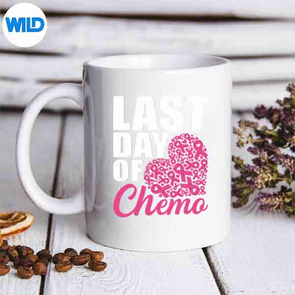 LastDayOfChemoBreastCancerAwarenessPinkRibbonmug