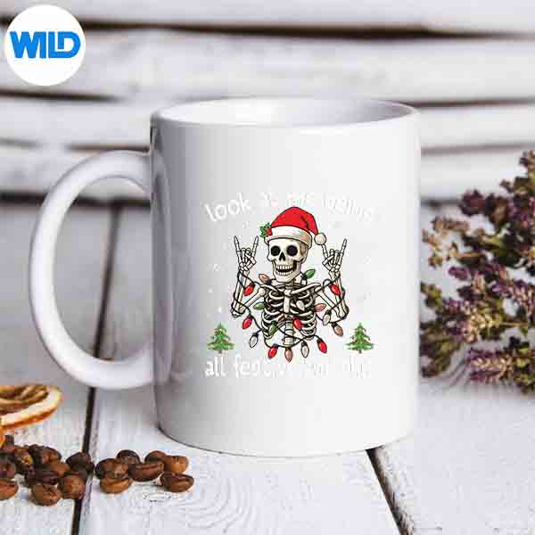 LookAtMeBeingAllFestiveAndShitXmasSkeletonmug