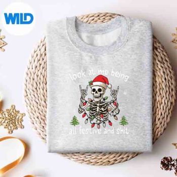 LookAtMeBeingAllFestiveAndShitXmasSkeletonsweater
