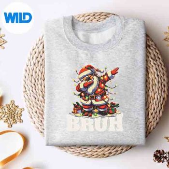 MerryChristmasBruhSantaClausRetrosweater