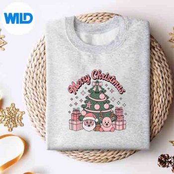 Merry Christmas Pink Coquette Tree PNG SVG for Cricut 4 MerryChristmasPinkCoquetteTreesweater