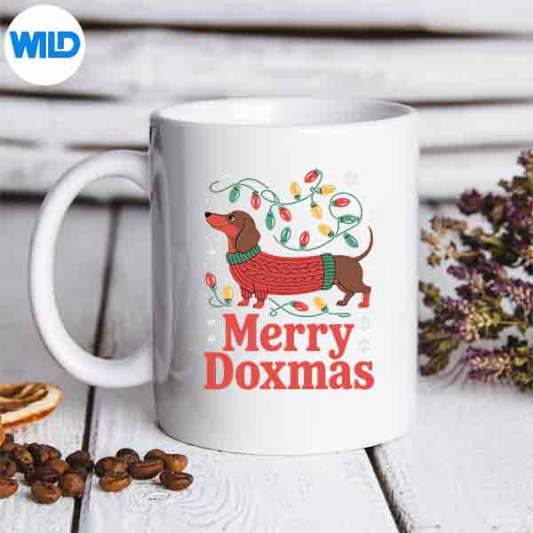 Merry Doxmas Dachshund Lover Christmas Holiday Dog SVG PNG Digital Download 6