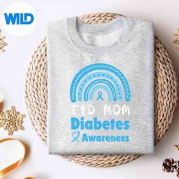 Mom Diabetes Awareness Type 1 Diabetes SVG PNG Digital Download 4 MomDiabetesAwarenessType1Diabetessweater