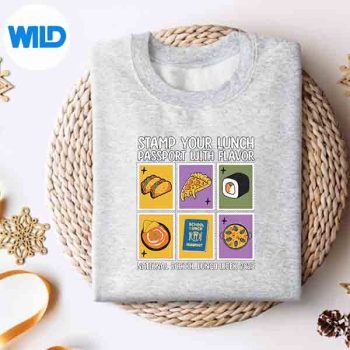 NationalSchoolLunchWeek2025StampPassportsweater