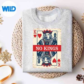 No Kings Playing Card Statement Vector Design 4 NoKingsPlayingCardStatementsweater