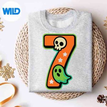 Number 7 Meme Saying 6 7 Six Seven Halloween Cut File 4 Number7MemeSaying67SixSevenHalloweensweater