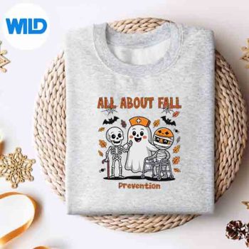 Nurse All About Fall Prevention Halloween Physical Therapy Vector Design 4 NurseAllAboutFallPreventionHalloweenPhysicalTherapysweater
