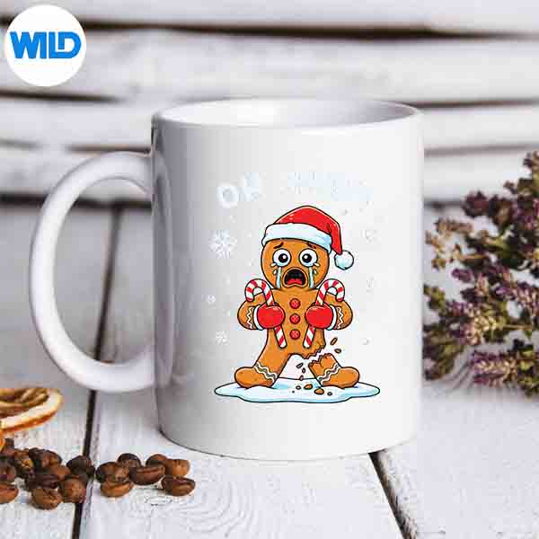 Oh Snap Gingerbread Christmas Xmas Cookie Baking Holiday Silhouette SVG PNG Cut File 6 OhSnapGingerbreadChristmasXmasCookieBakingHolidaymug