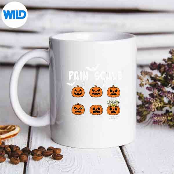 PainScaleSpookyPumpkinFallHalloweenTraumaNurseTriagemug
