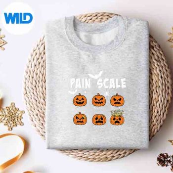 Pain Scale Spooky Pumpkin Fall Halloween Trauma Nurse Triage SVG Cut File 4 PainScaleSpookyPumpkinFallHalloweenTraumaNurseTriagesweater