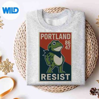 Portland8647FrogResistProtestRetroVintagesweater