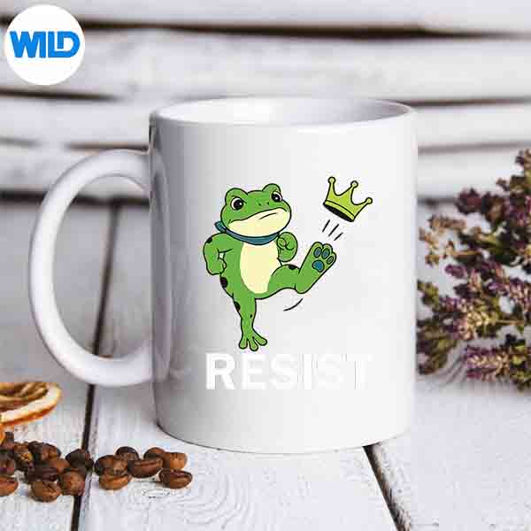 Portland Frog Protes For And No Kings SVG Cut File 6 PortlandFrogProtesForAndNoKingsmug