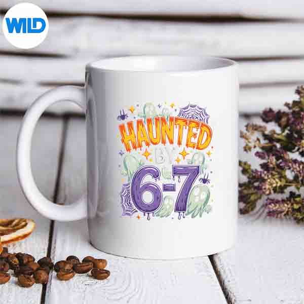 Purple Haunted By 67 Halloween Ghost Spider Horror Design for Cricut 6 PurpleHauntedBy67HalloweenGhostSpiderHorrormug