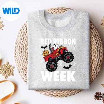 Red Ribbon Week Awareness Halloween Toddler Digital Download 4 RedRibbonWeekAwarenessHalloweenToddlersweater