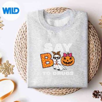 Red Ribbon Week Ghost Say Boo To Pumpkin Girls Digital Download 4 RedRibbonWeekGhostSayBooToPumpkinGirlssweater
