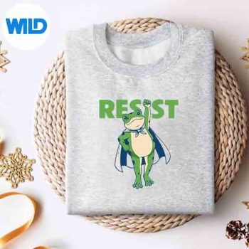 ResistPortland2025FrogEmpowerJusticeEqualityArtsweater
