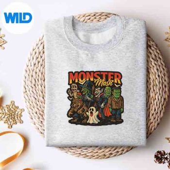 Retro Scary Monster Mashinspired Vintage Silhouette SVG PNG 4 RetroScaryMonsterMashinspiredVintagesweater