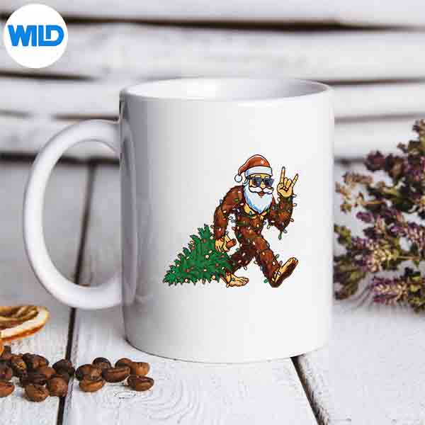 SantaBigfootChristmasTreeXmasChristmasmug
