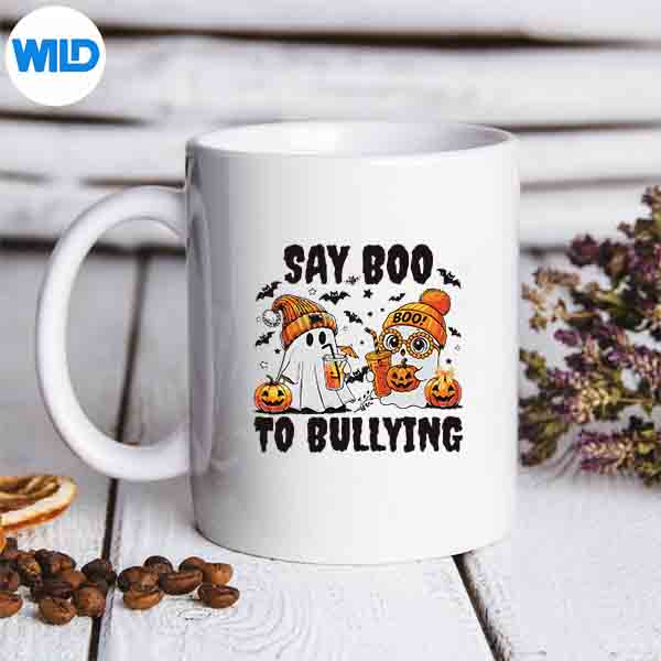 SayBooToBullyingGhostHalloweenUnityDayAntiBullyingmug