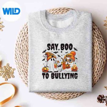 SayBooToBullyingGhostHalloweenUnityDayAntiBullyingsweater