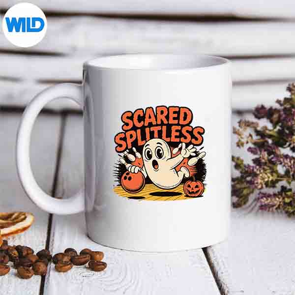 ScaredSplitlessGhostBowlingHalloweenFunmug