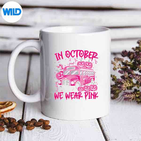 School Bus Driver Leopard Breast Cancer Awareness Month PNG SVG for Cricut 7 SchoolBusDriverLeopardBreastCancerAwarenessMonthmug
