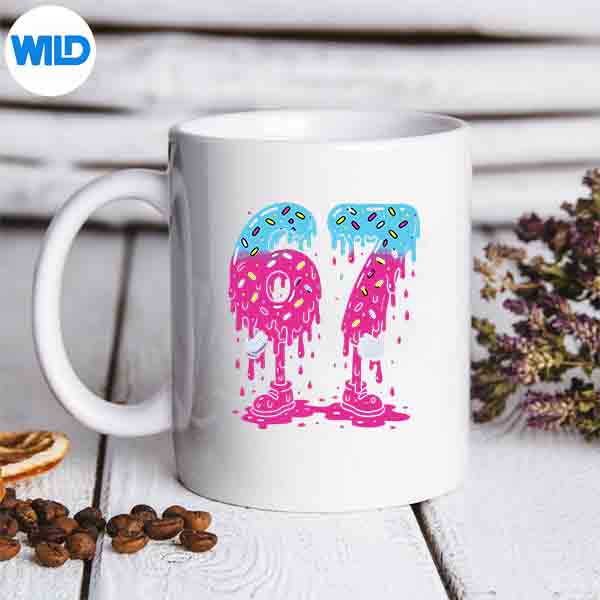 Six Seven Ice Cream Drip Sports Cool Meme 67 Number Vector Design 6