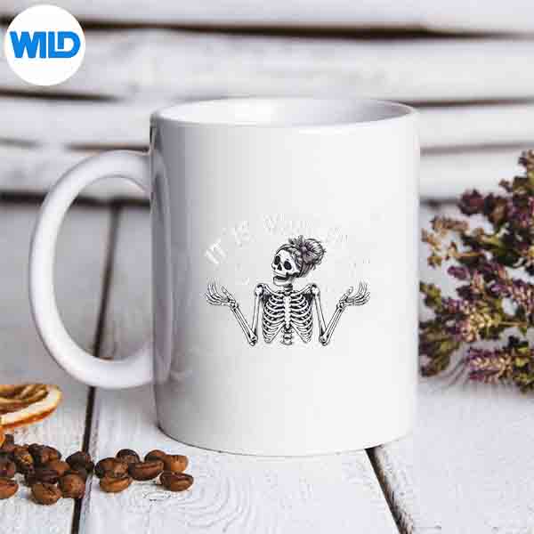 SkeletonItIsWhatItIsHalloweenCostumeGirlmug