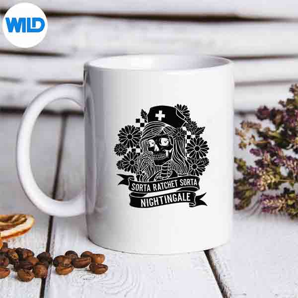 SortaRatchetSortaNightingaleSkeletonNurseHalloweenLovemug
