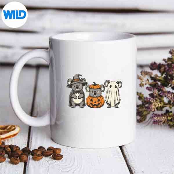 SpookyGhostKoalaLoverPumpkinHalloweenmug