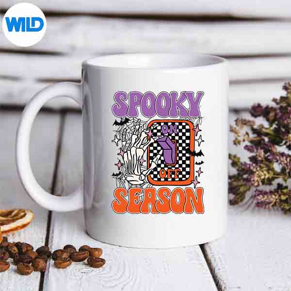 SpookySeasonSkeletonHandLightSwitchHalloweenmug