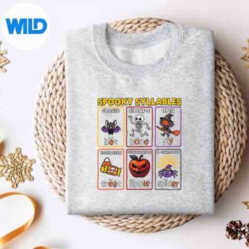 SpookySyllablesHalloweenReadingTeachersweater